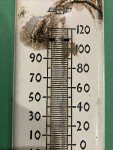 Gillespie Auto Chevy Bowtie Vintage Thermometer Sign