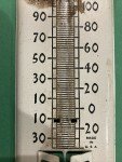 Gillespie Auto Chevy Bowtie Vintage Thermometer Sign