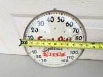 Fort Pitt Beer Vintage Round Advertising Thermometer
