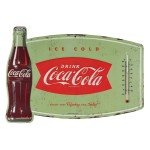Vintage Coca-Cola 14" Metal Thermometer Sign