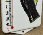 Coca-Cola Porcelain Thermometer - Vintage Pump Plate