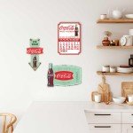 Vintage Coca-Cola 14" Metal Thermometer Sign