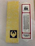 4 Retro Advertising Thermometers in Box