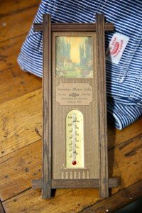 Chevrolet Summer Motor Service Thermometer Sign