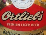 1950s ORTLIEB'S Beer Thermometer Sign - Philadelphia