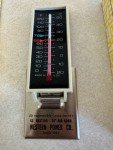 4 Retro Advertising Thermometers in Box