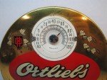 1950s ORTLIEB'S Beer Thermometer Sign - Philadelphia