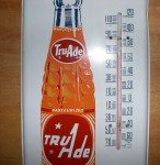 Vintage Tru-Ade Soda Metal Wall Thermometer