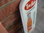 Vintage Tru-Ade Soda Metal Wall Thermometer