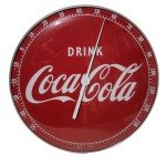 Mid Century Coca-Cola 12" Round Thermometer