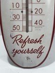 1950s Coca-Cola Metal Cigar Thermometer Vintage