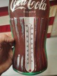Coca-Cola Vintage Thermometer Tin Bottle Sign 16”