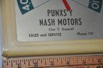 NASH Motors Vintage Thermometer from Punxsutawney