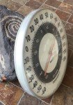Ohio 12” Vintage Round Black & White Thermometer
