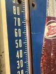1940s Vintage Pepsi-Cola "Bigger Better" Thermometer Sign