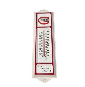 GIBBONS Beer & Ale Vintage Metal Thermometer