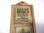 Duluth Auto Wrecking Co. Antique Thermometer