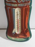 Coca-Cola Vintage Metal Thermometer Wall Sign 17"x5.25