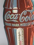 Coca-Cola Vintage Metal Thermometer Wall Sign 17"x5.25
