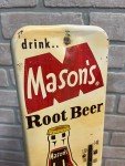 Mason's Root Beer Antique Thermometer Sign 16