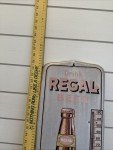 Regal Beer Vintage Tin Advertising Thermometer