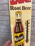 Mason's Root Beer Antique Thermometer Sign 16