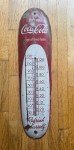 Coca-Cola Large Advertising Thermometer "Sign of Good Taste