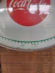 Coca-Cola 12" Bubble Glass Thermometer Sign