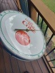 Coca-Cola 12" Bubble Glass Thermometer Sign