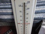 Vintage Prestone Anti-Freeze Metal Thermometer Sign