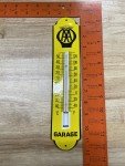 Vintage AA Garage Thermometer Metal Porcelain Sign