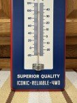 Vintage Jeep Thermometer Sign for Garage Decor