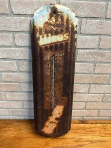 1960s Hires Root Beer Metal Advertising Thermometer