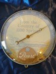 Vintage Pearl Beer Advertising Thermometer - San Antonio
