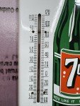 1950's 7UP Porcelain Advertising Thermometer - Fresh Up