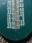 Vintage Orange Crush Wall Thermometer 15"x6