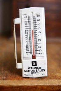 GM Wagner Motor Sales Antique Thermometer Sign