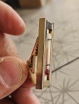Gold Vintage Thermometer Tie Clip for Classic Cars