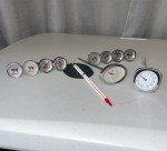 Vintage Thermometer Lot with Steak Buttons