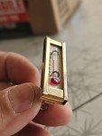 Gold Vintage Thermometer Tie Clip for Classic Cars