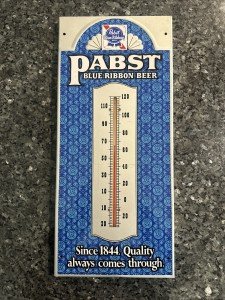 Pabst Blue Ribbon Beer 20" Advertising Thermometer
