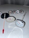 Vintage Thermometer Lot with Steak Buttons