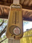 Mason's Root Beer Metal Advertising Thermometer Sign