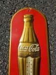 Antique Coca Cola Thermometer - Christmas 1923 Design