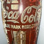 Coca-Cola 1950s Vintage Tin Advertising Thermometer