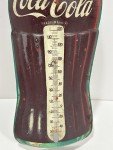 Vintage Coca-Cola Bottle Metal Thermometer 16.5