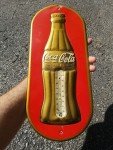 Antique Coca Cola Thermometer - Christmas 1923 Design