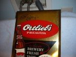 Ortlieb's Beer Thermometer Tin Sign