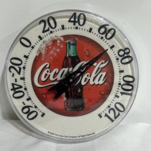 Coca Cola Vintage 5" Round Outdoor Thermometer