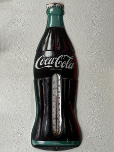 Coca-Cola Vintage 29” Tall Advertising Thermometer
